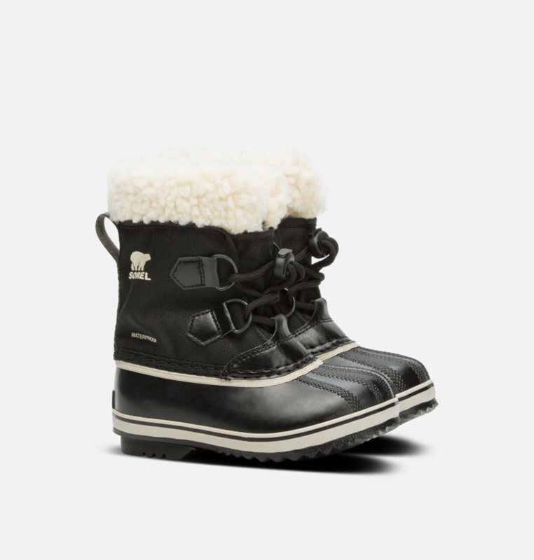 Sorel Childrens Yoot Pac™ Nylon - Kids Snow Boots Black - 436085VNH